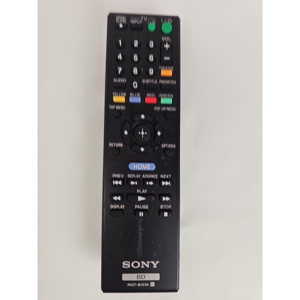 Sony RMT-B107A OEM Blu-ray Player Remote Control Genuine Replacement Tested